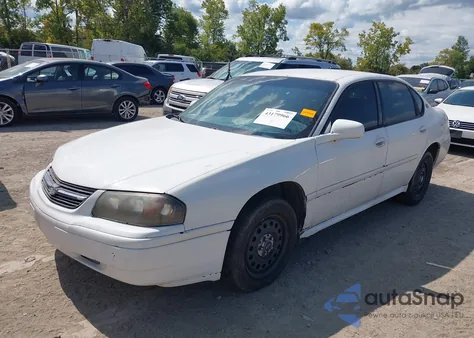 2005 Chevrolet Impala Police из США, поврежденный, VIN 2G1WF55K559295179